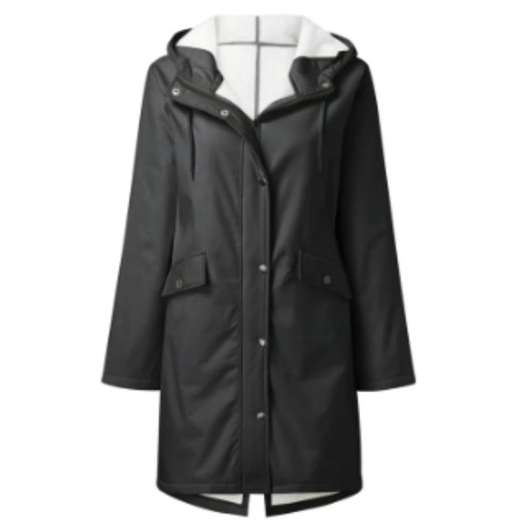 Levi's Jackets & Blazers - Levi's Women's Lightweight Rubberized Pu Fishtail Rain Anorak Parka Jacket M